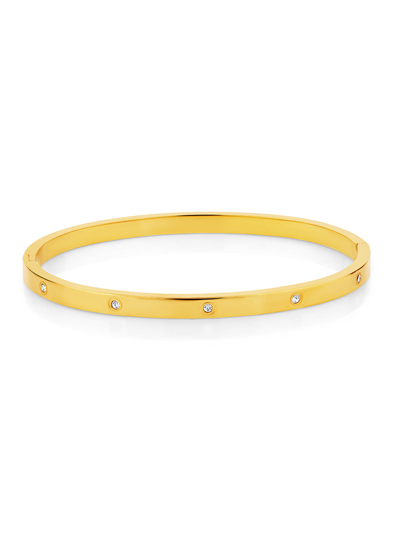 Slim Crystal Bangle