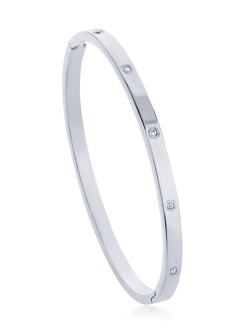 Slim Crystal Bangle