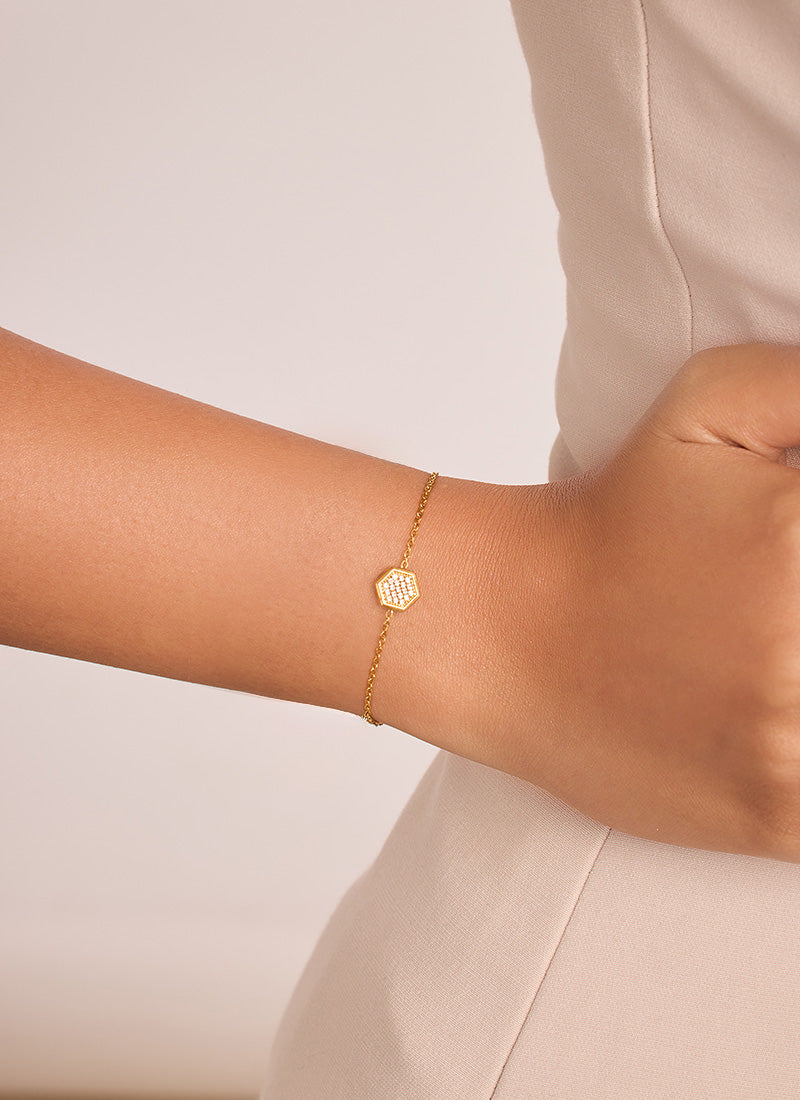 Golden Hive Bracelet