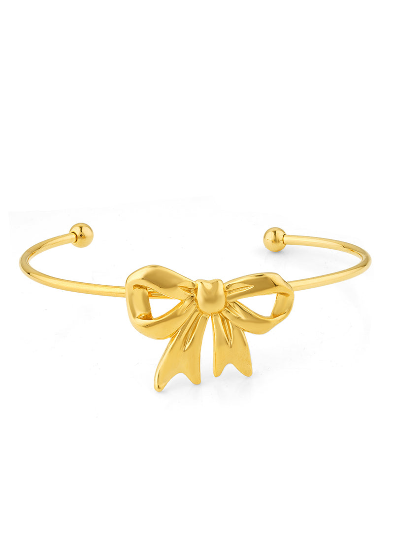 Golden Bow Cuff Bracelet