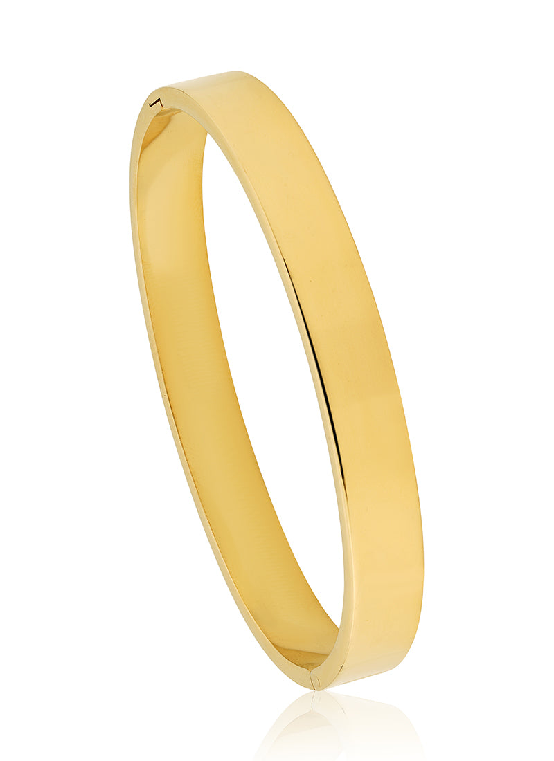 Golden Curve Bangle Bracelet