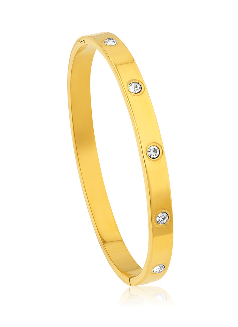 Crystal Orbit Bangle Bracelet:BYOS