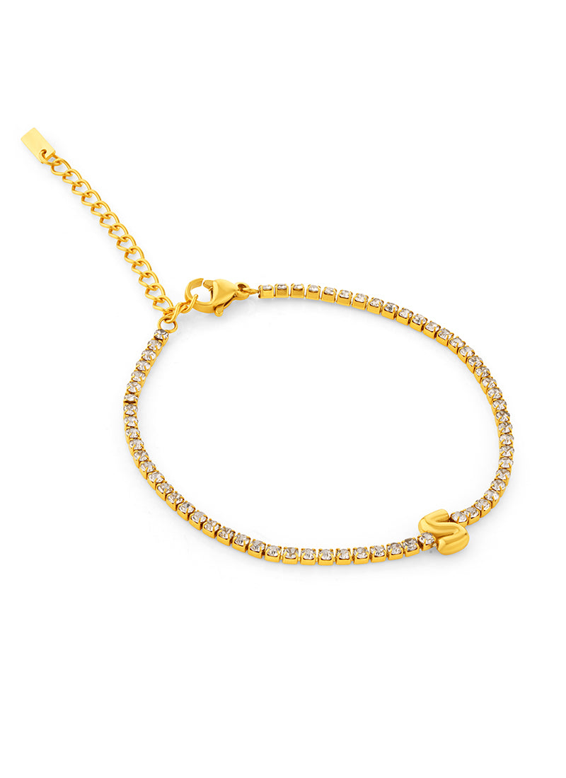 Crystal Alphabet Bracelet