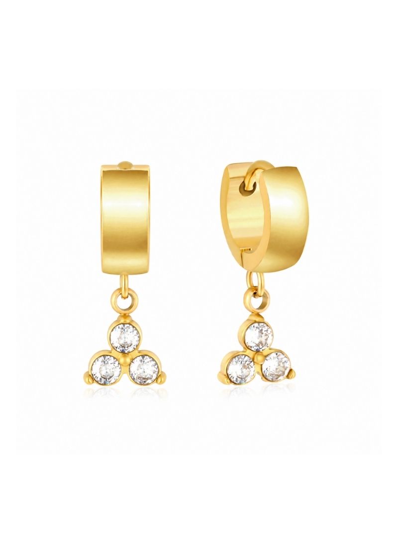 Golden Dazzle Drop Earrings