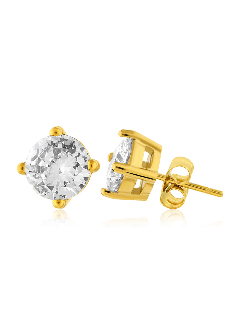 Classic Golden Solitaire Studs