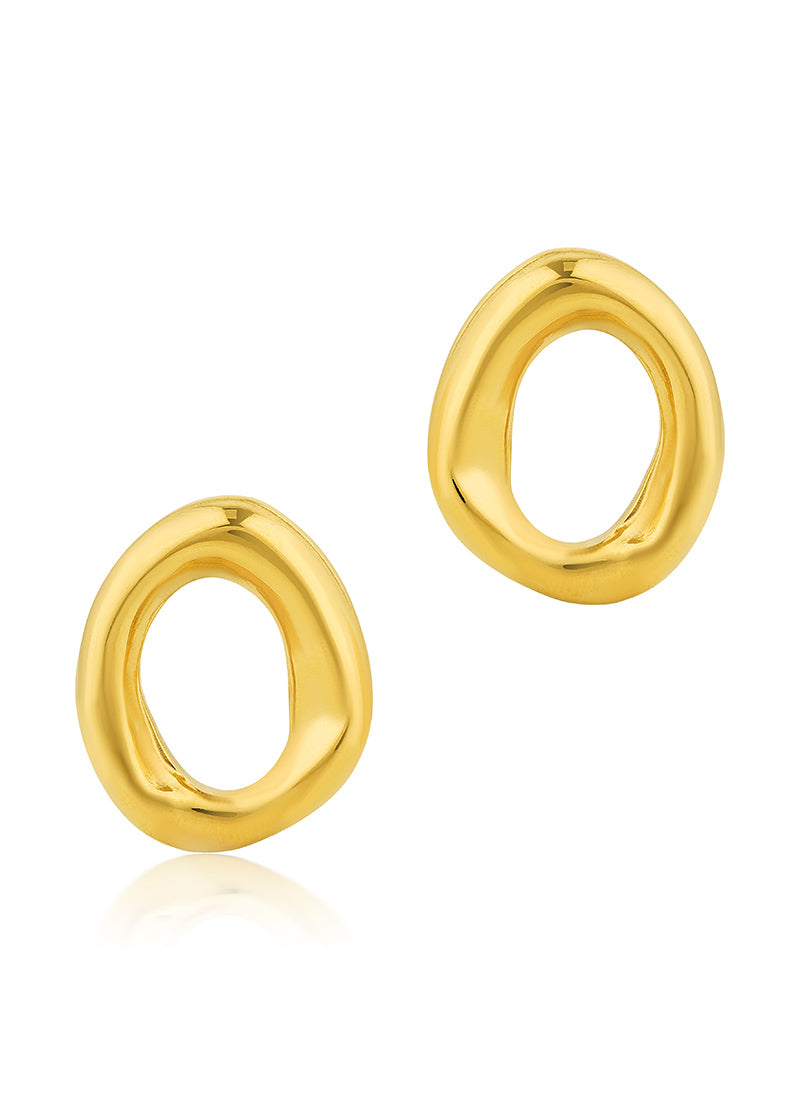 Molten Oval Earrings