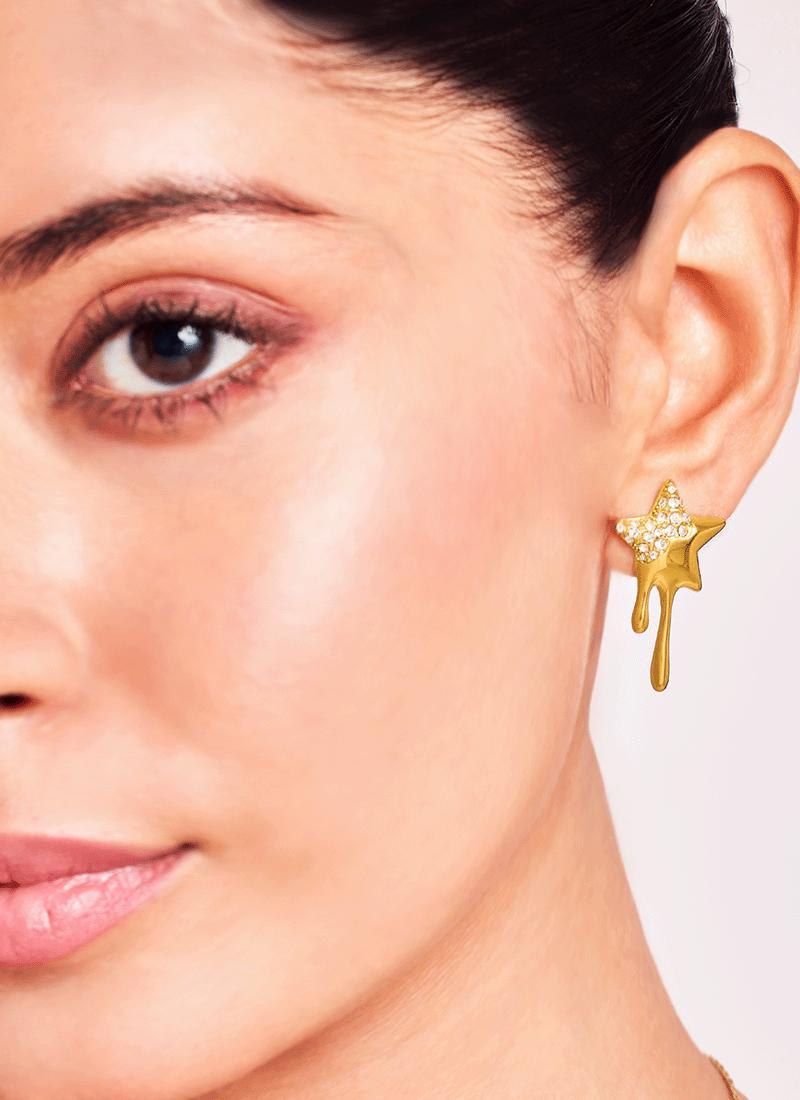 Golden Starfall Earrings