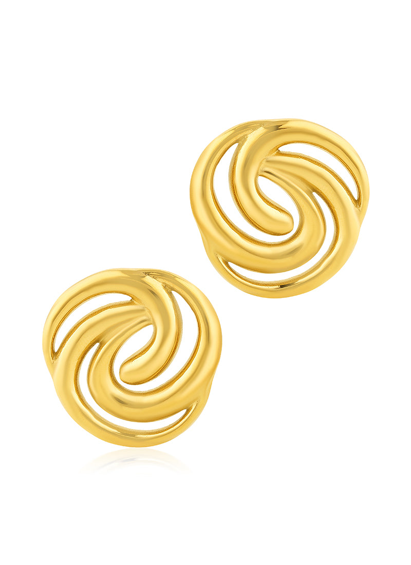 Golden Bloom Stud Earrings