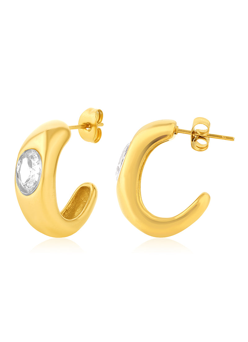 Golden Crest Earrings