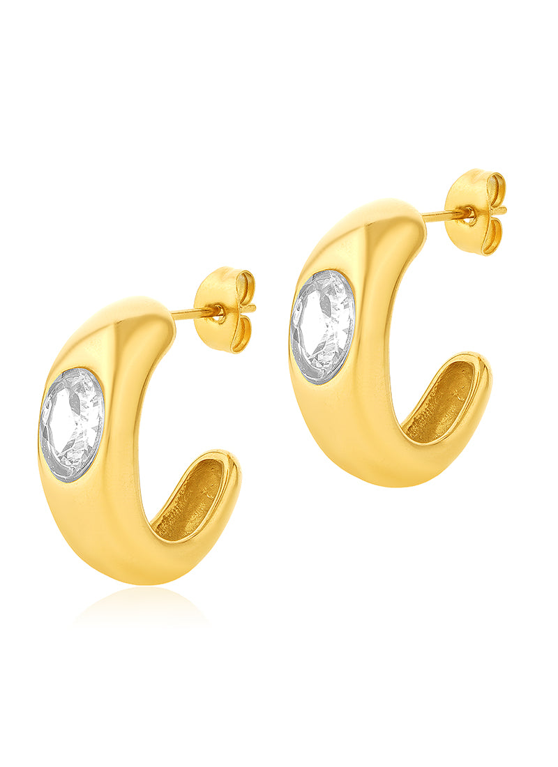Golden Crest Earrings