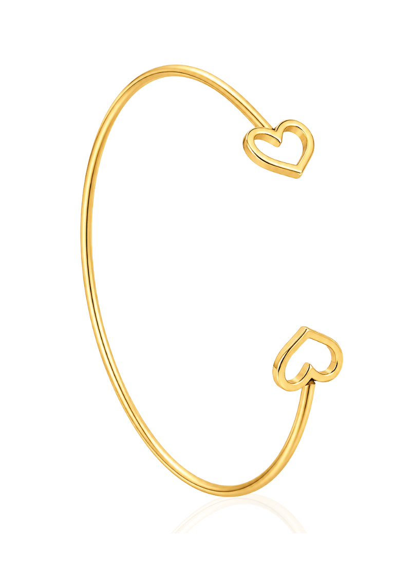 Golden Heart Cuff