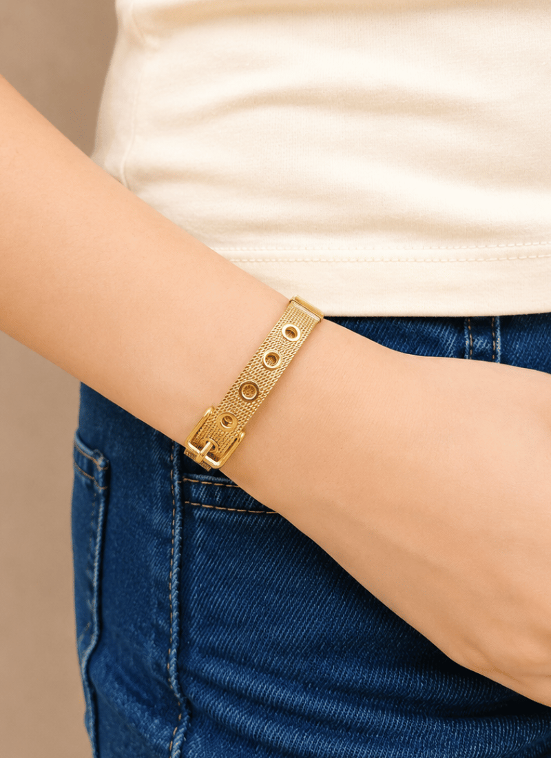 Golden Mesh Bracelet