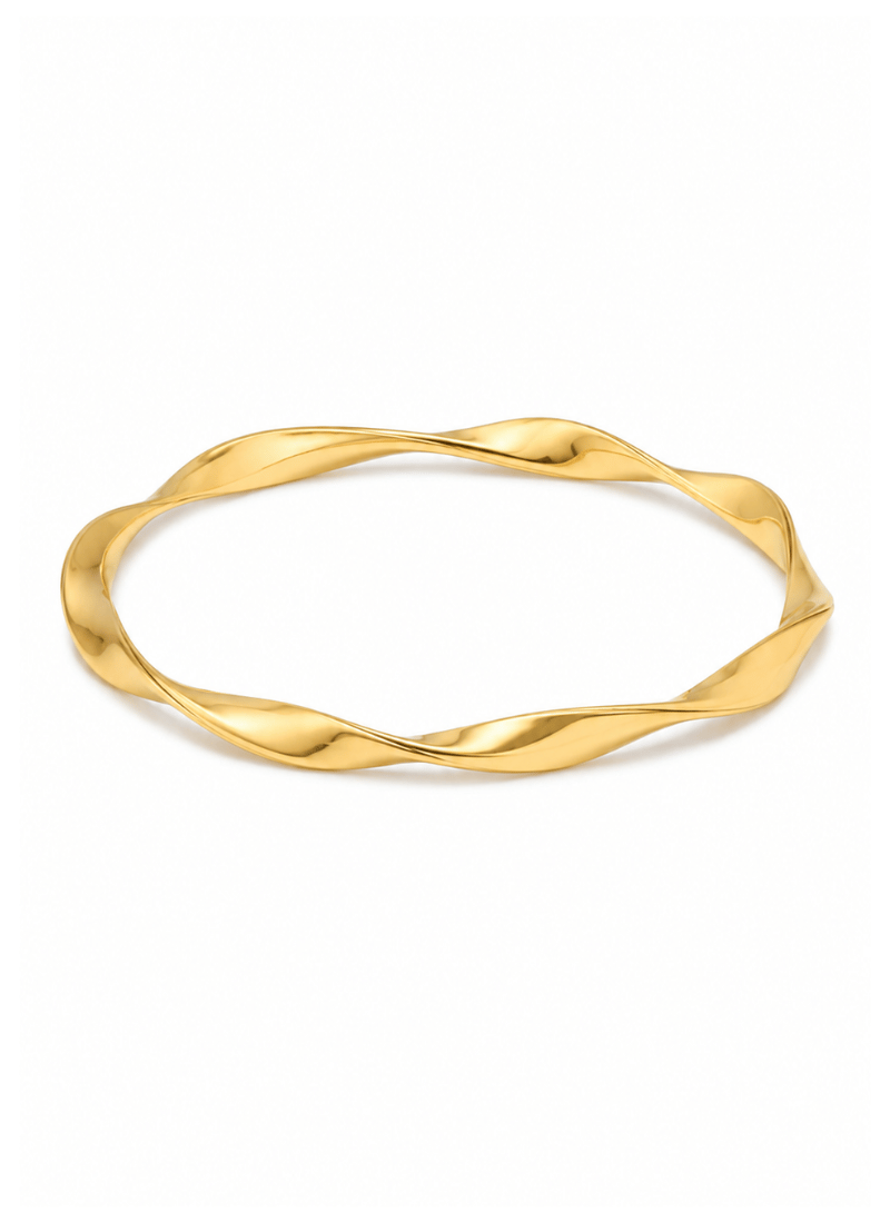 Golden Twist Bangle