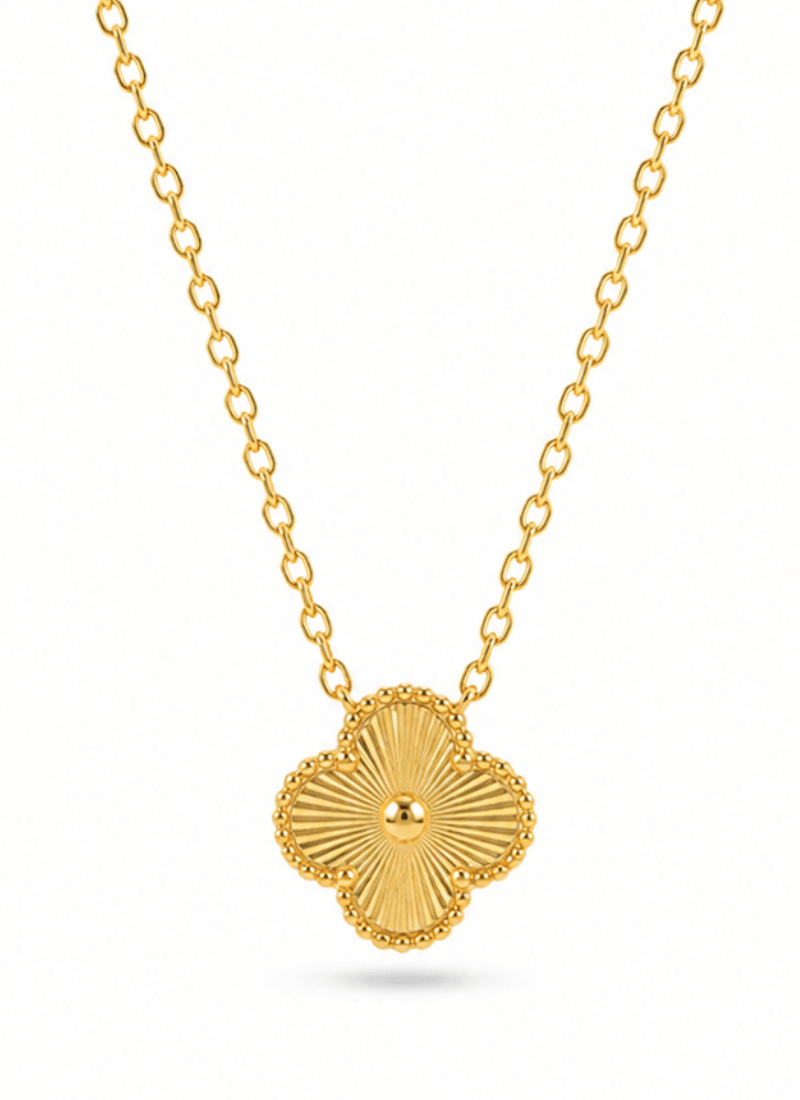 Golden Clover Necklace:Gold
