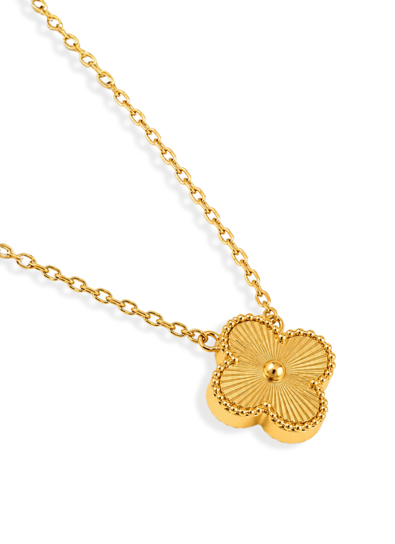 Golden Clover Necklace:Gold
