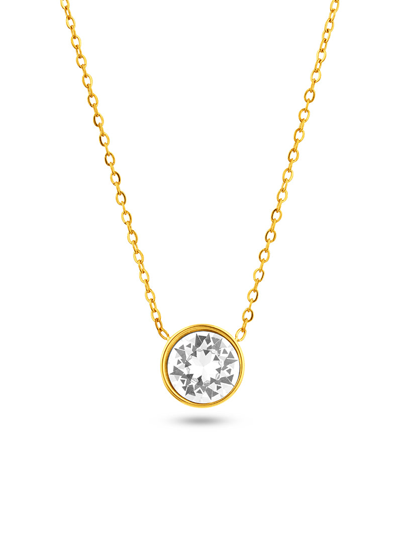 Golden Bezel Necklace:BYOS
