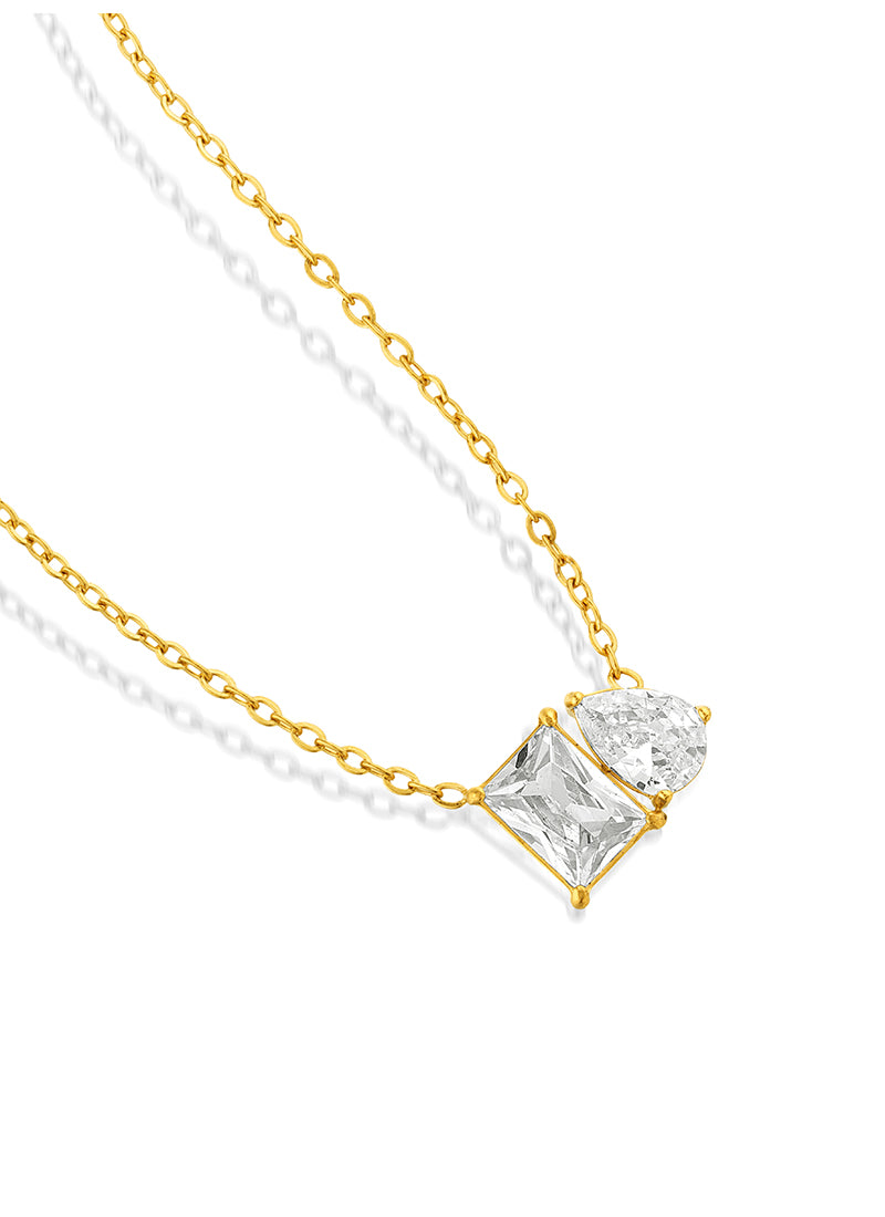 Luminous Crystal Bond Necklace