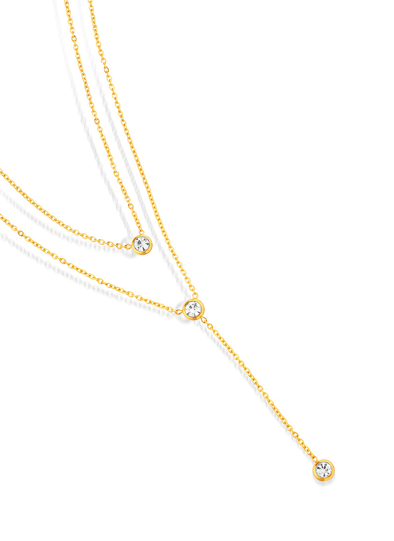 Crystal Drop Necklace:BYOS