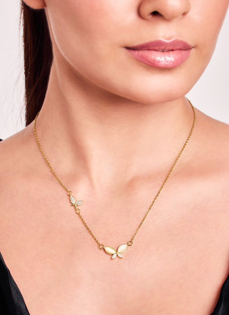 Golden Flutter Necklace