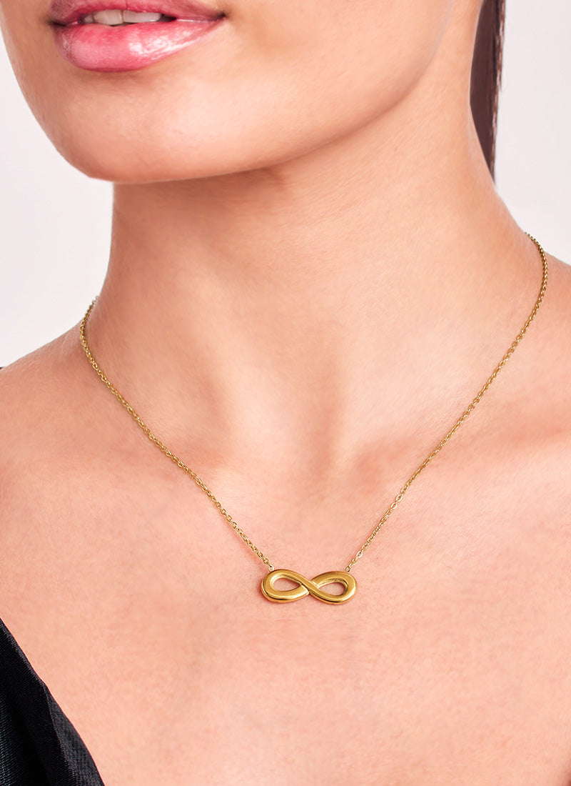 Golden Infinity Necklace