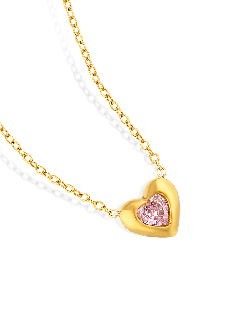 Blush Heart Necklace