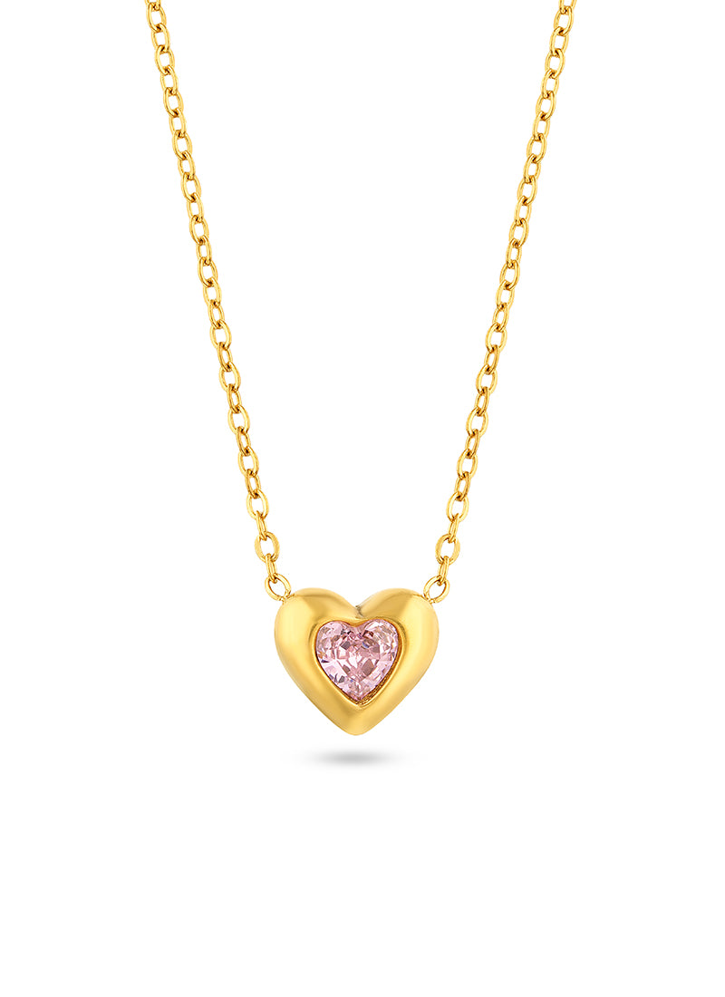 Blush Heart Necklace