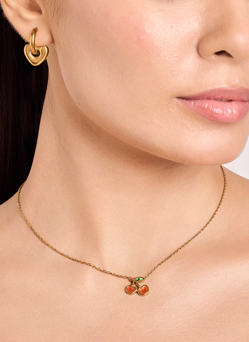 Crimson Charm Necklace