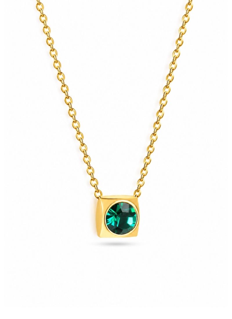 Green Crystal Pendant Necklace