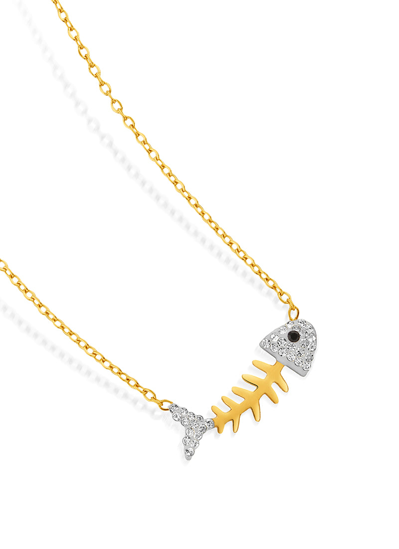Crystal Fin Necklace