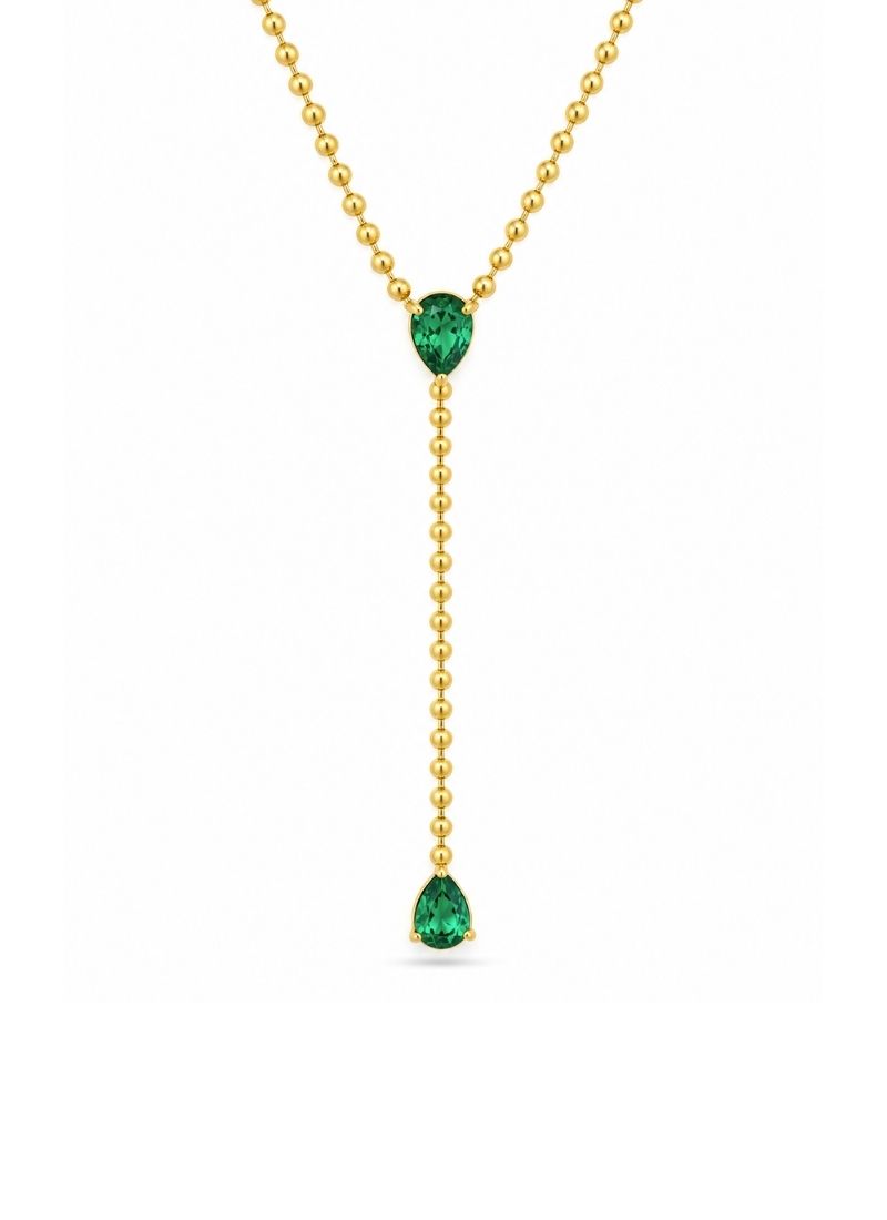 Emerald Drop Necklace