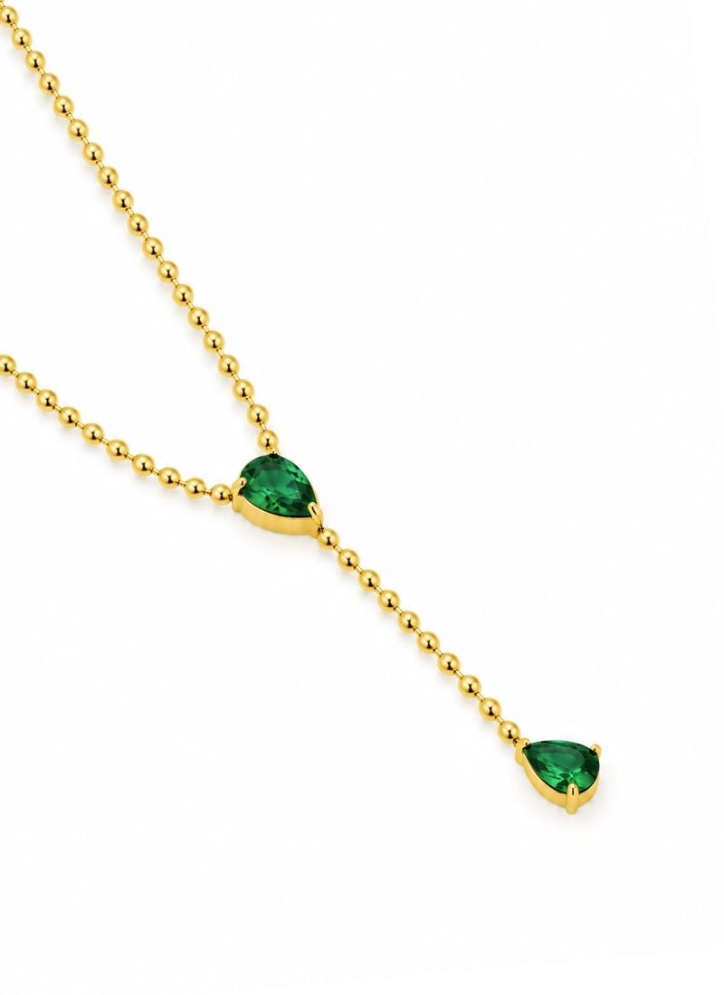Emerald Drop Necklace