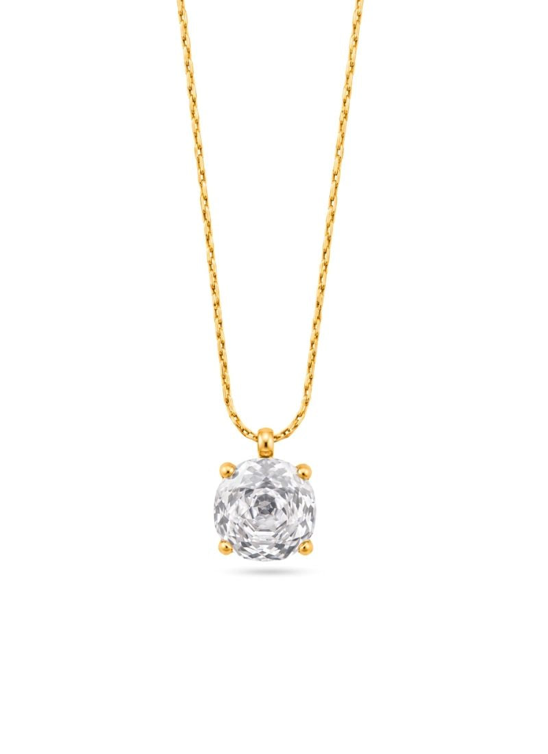 Bloom Rose Cut Necklace:White