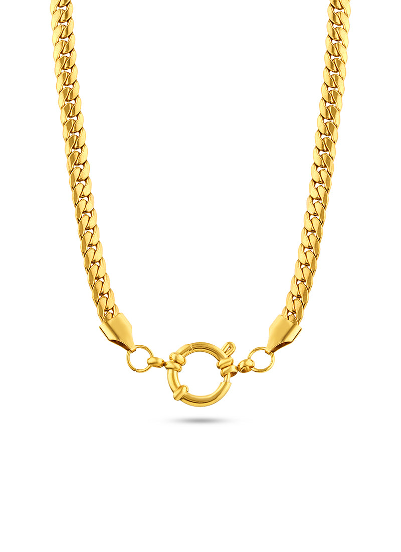 Golden Halo Circle Necklace