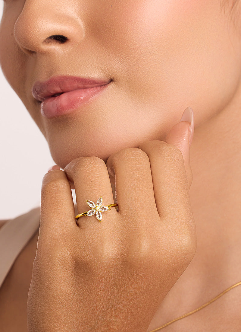 Crystal Bloom Ring