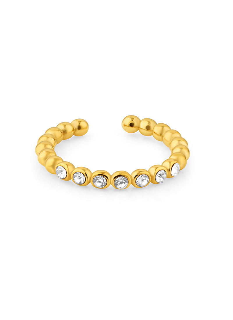 Gleam Bead Open Ring