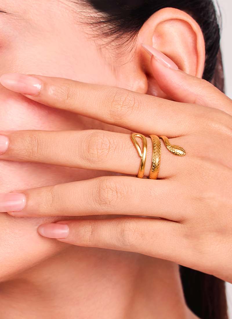 Golden Serpent Ouro Ring