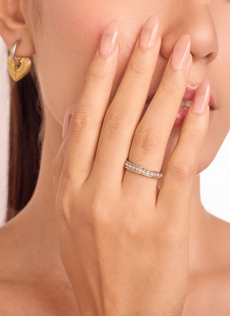 Classic Crystal Band Ring