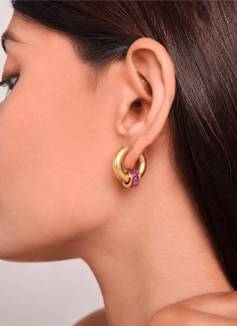 Rose Halo Earrings