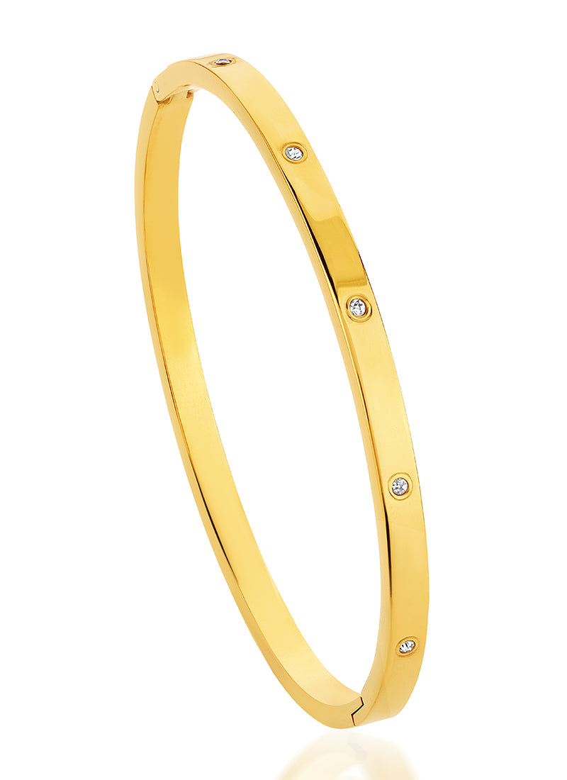 Slim Crystal Bangle