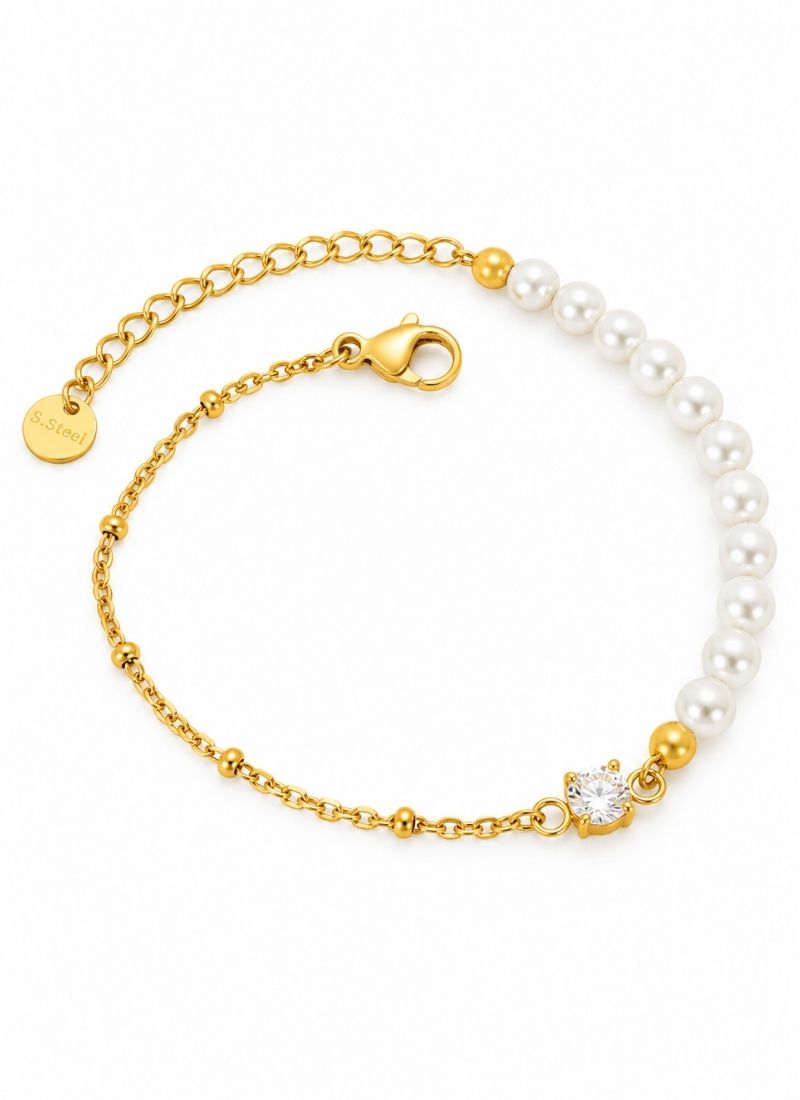 Pearl Charm Bracelet