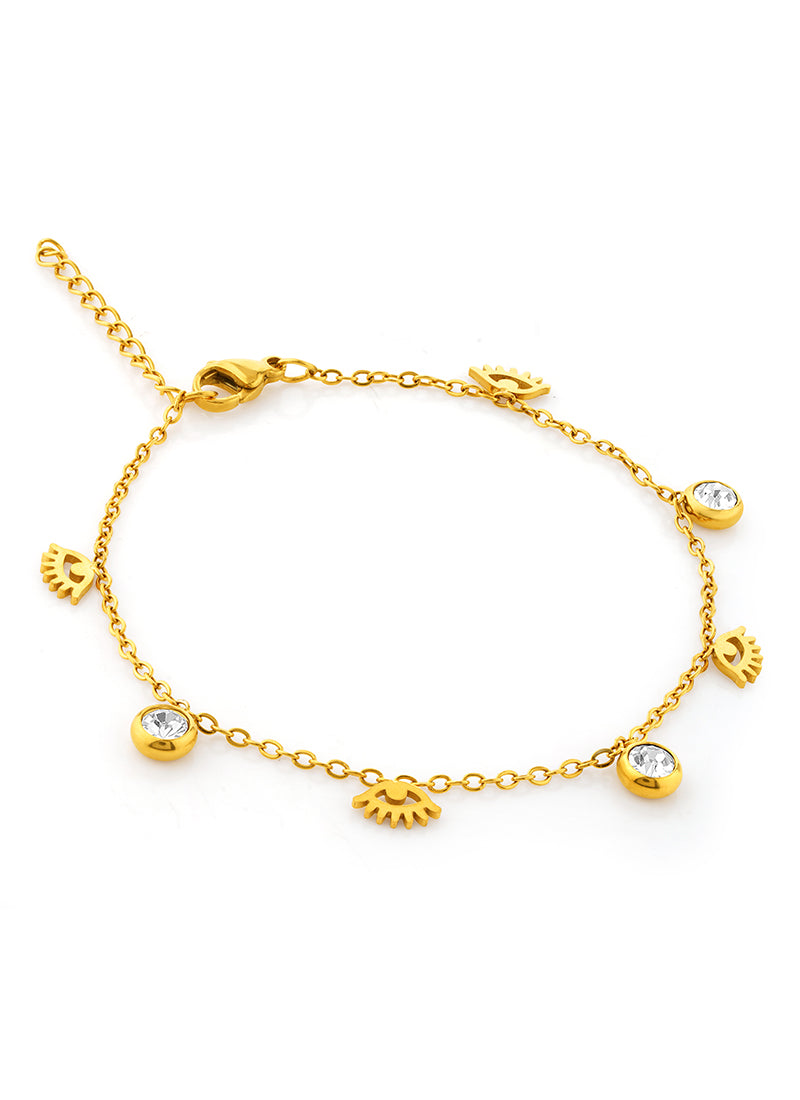 Sparkle Eye Charm Bracelet