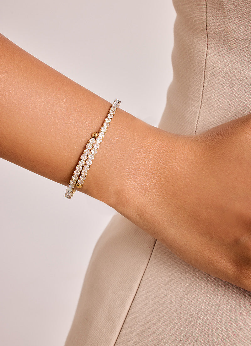 Infinite Crystal Cuff Bracelet