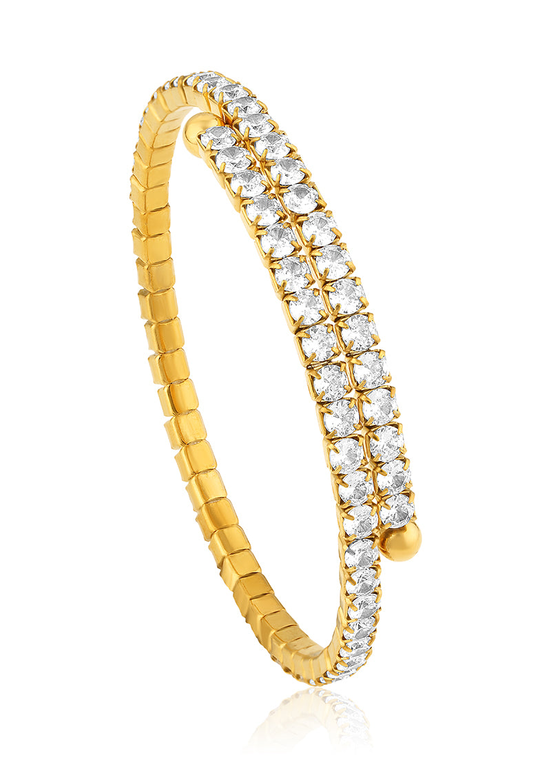 Infinite Crystal Cuff Bracelet