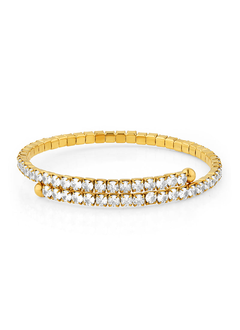 Infinite Crystal Cuff Bracelet