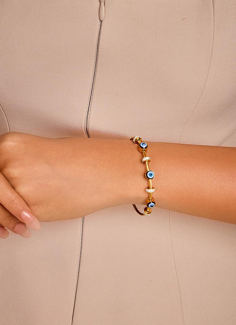 Evil Eye Bangle Bracelet