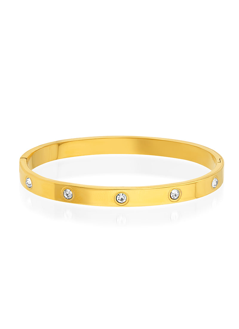 Crystal Orbit Bangle Bracelet:BYOS