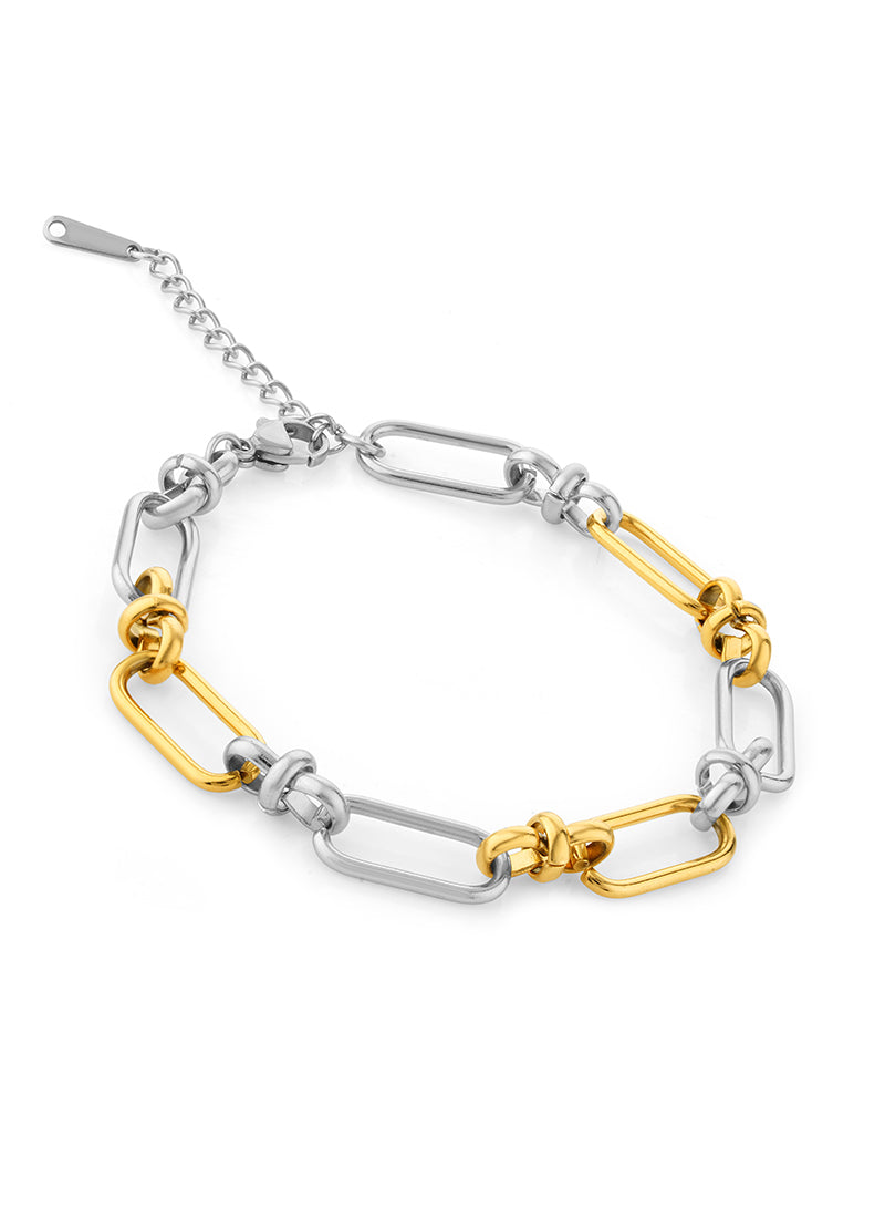 Dual Tone Link Bracelet