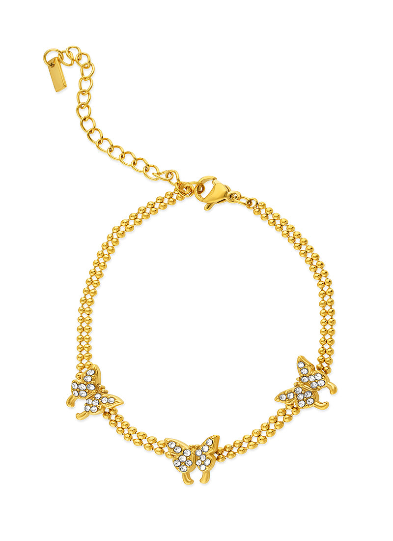 Crystal Butterfly Bracelet