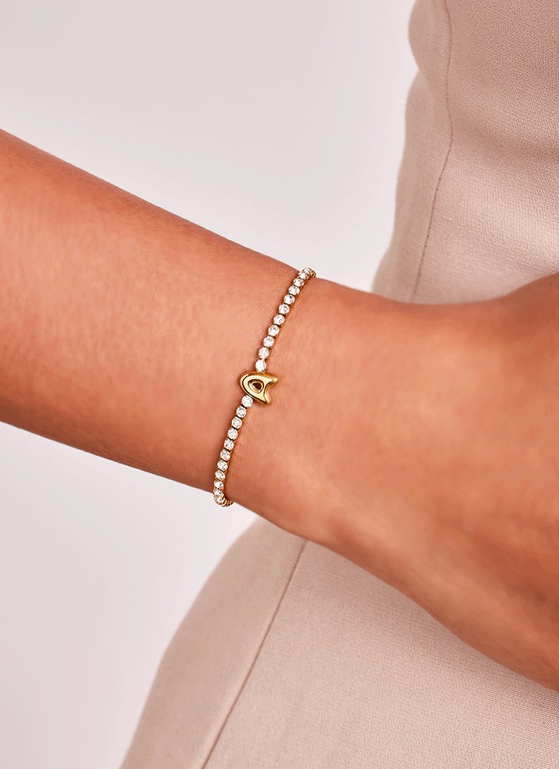 Crystal Alphabet Bracelet