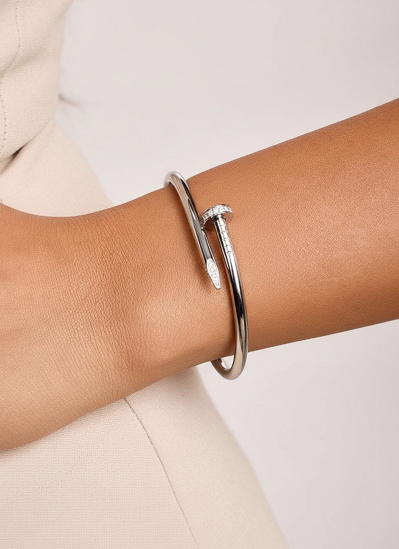 Studded Nail Bangle Bracelet
